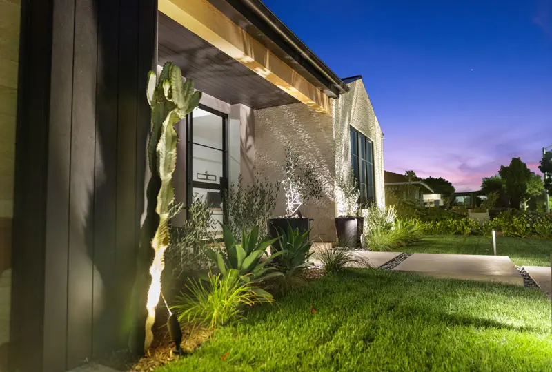 Residential Garden Lighting near Irvine, California